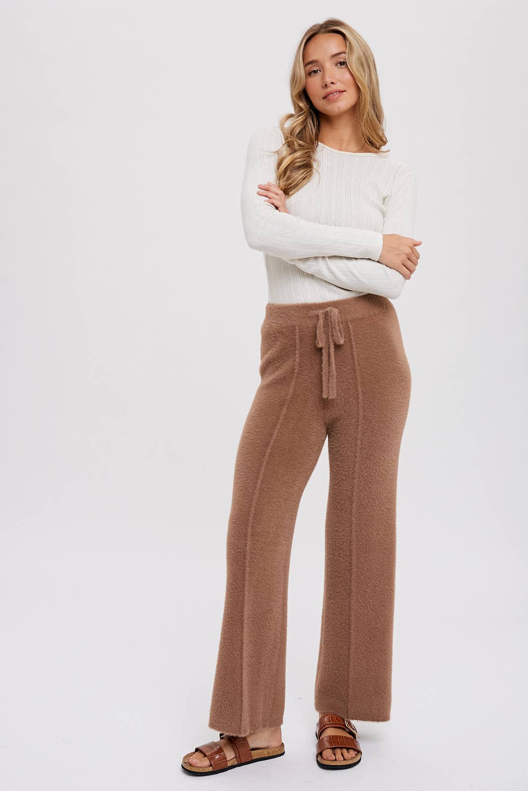 Fuzzy Knit Lounge Pants