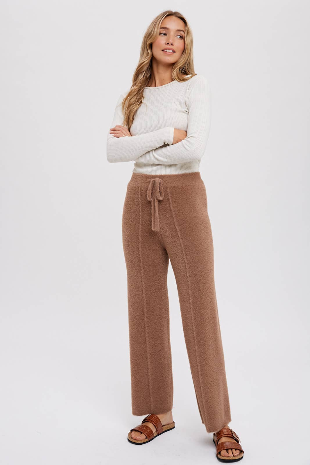 Fuzzy Knit Lounge Pants