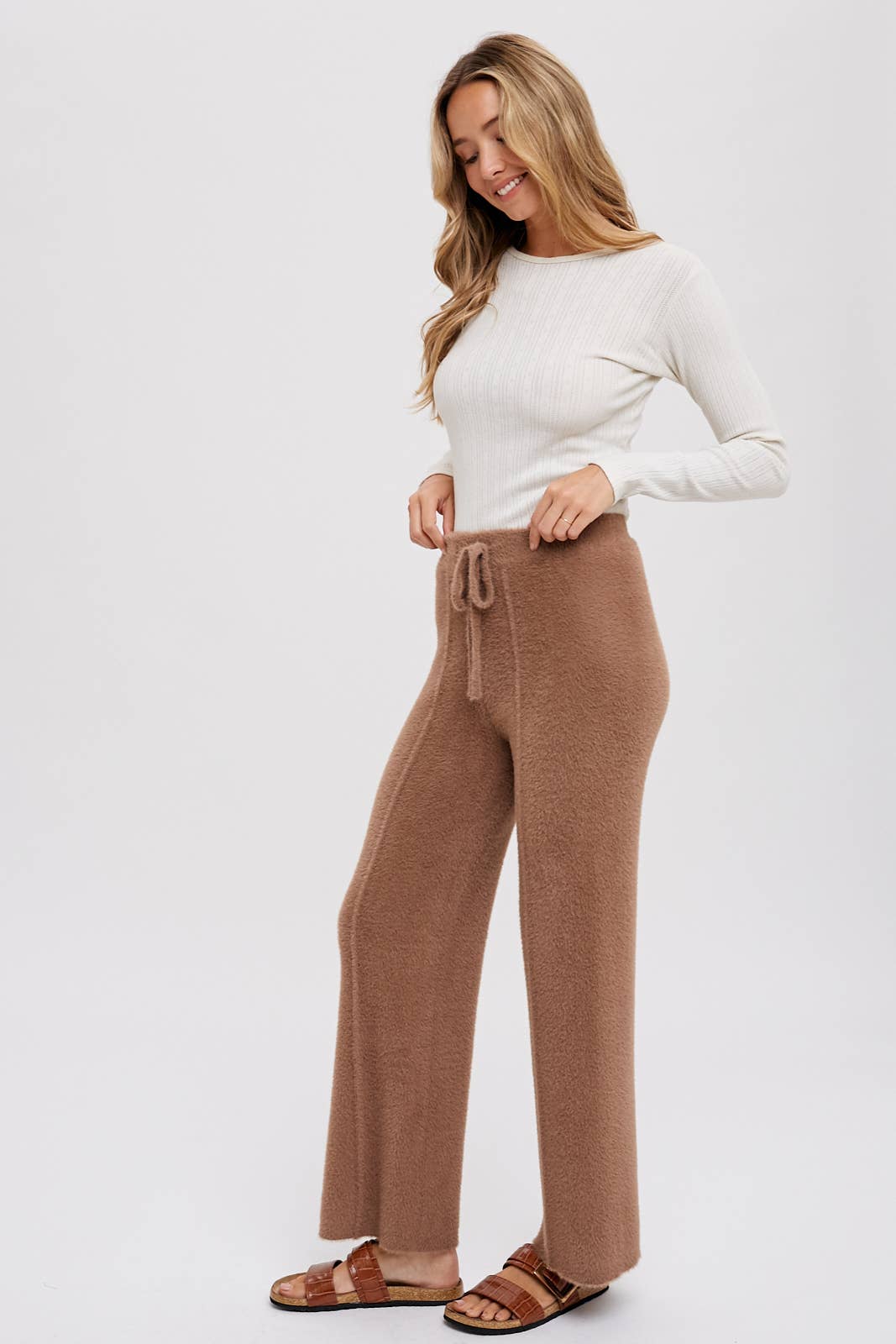 Fuzzy Knit Lounge Pants