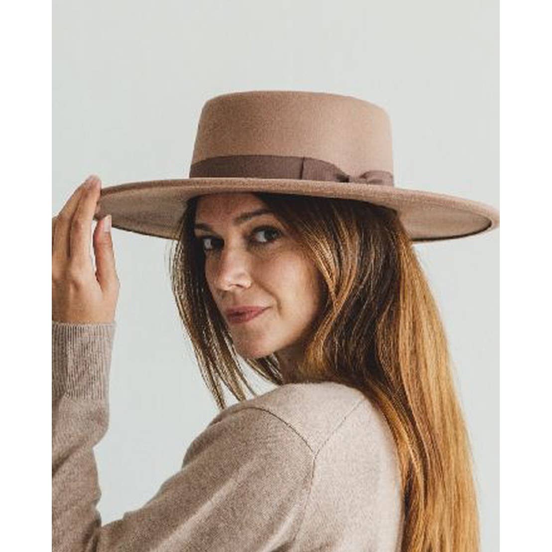 Structured Wide Brim Vegan Felt Hat