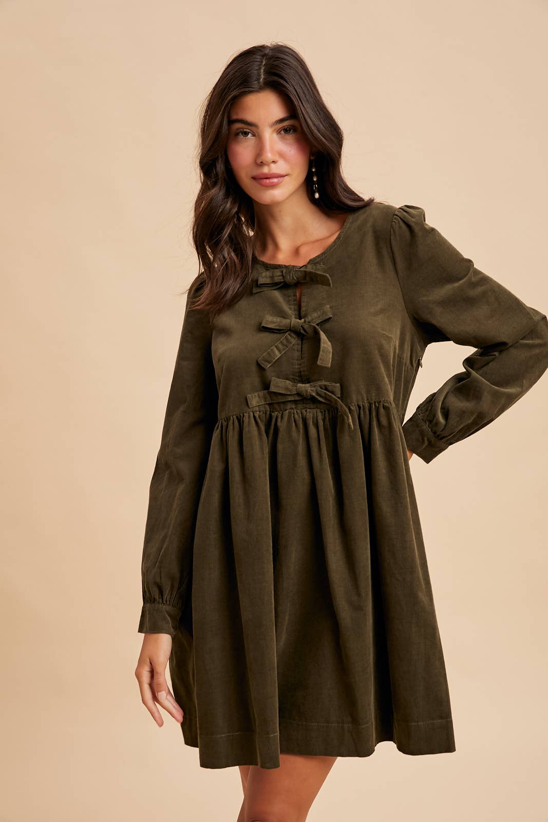 All Tied Up Corduroy Dress
