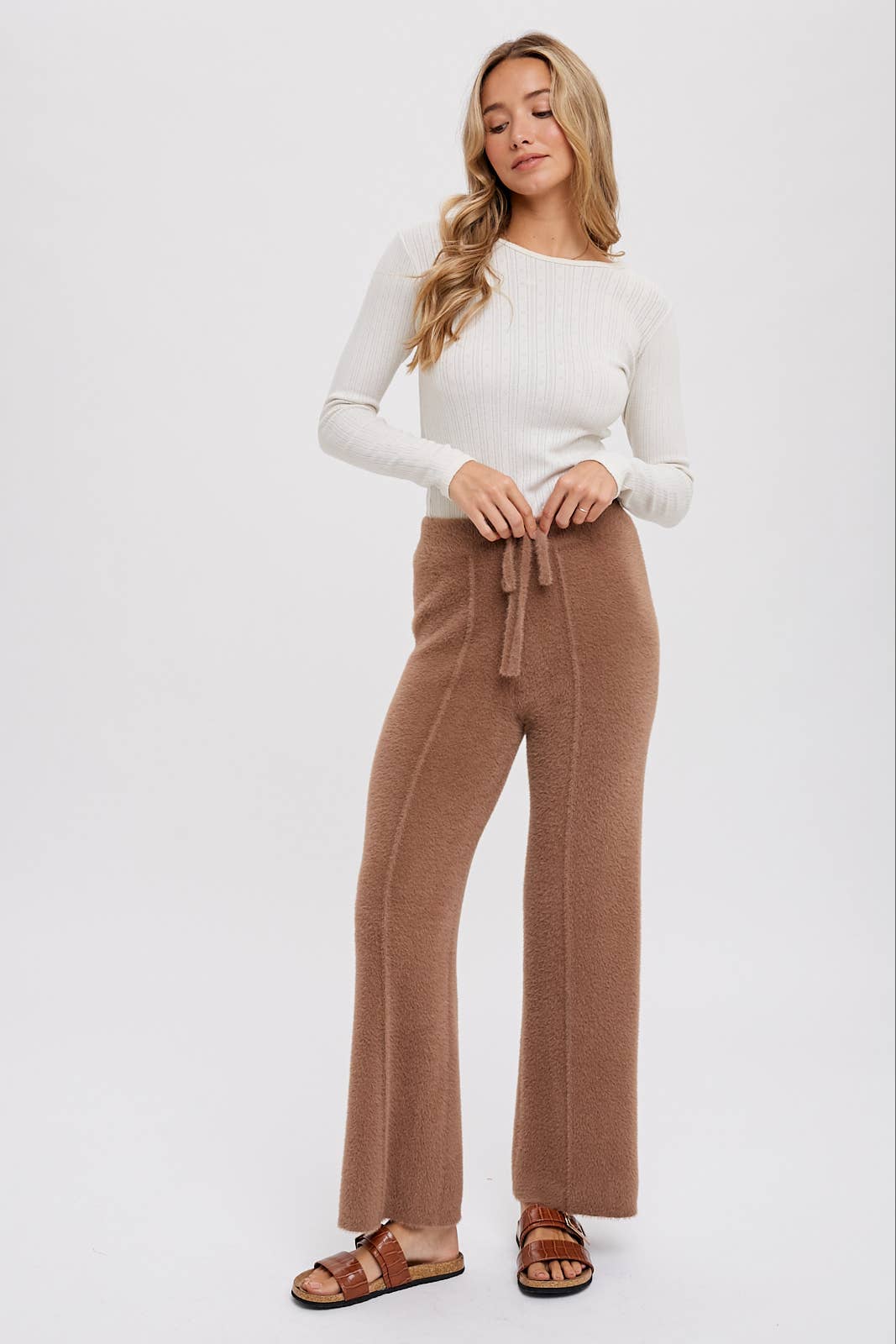 Fuzzy Knit Lounge Pants