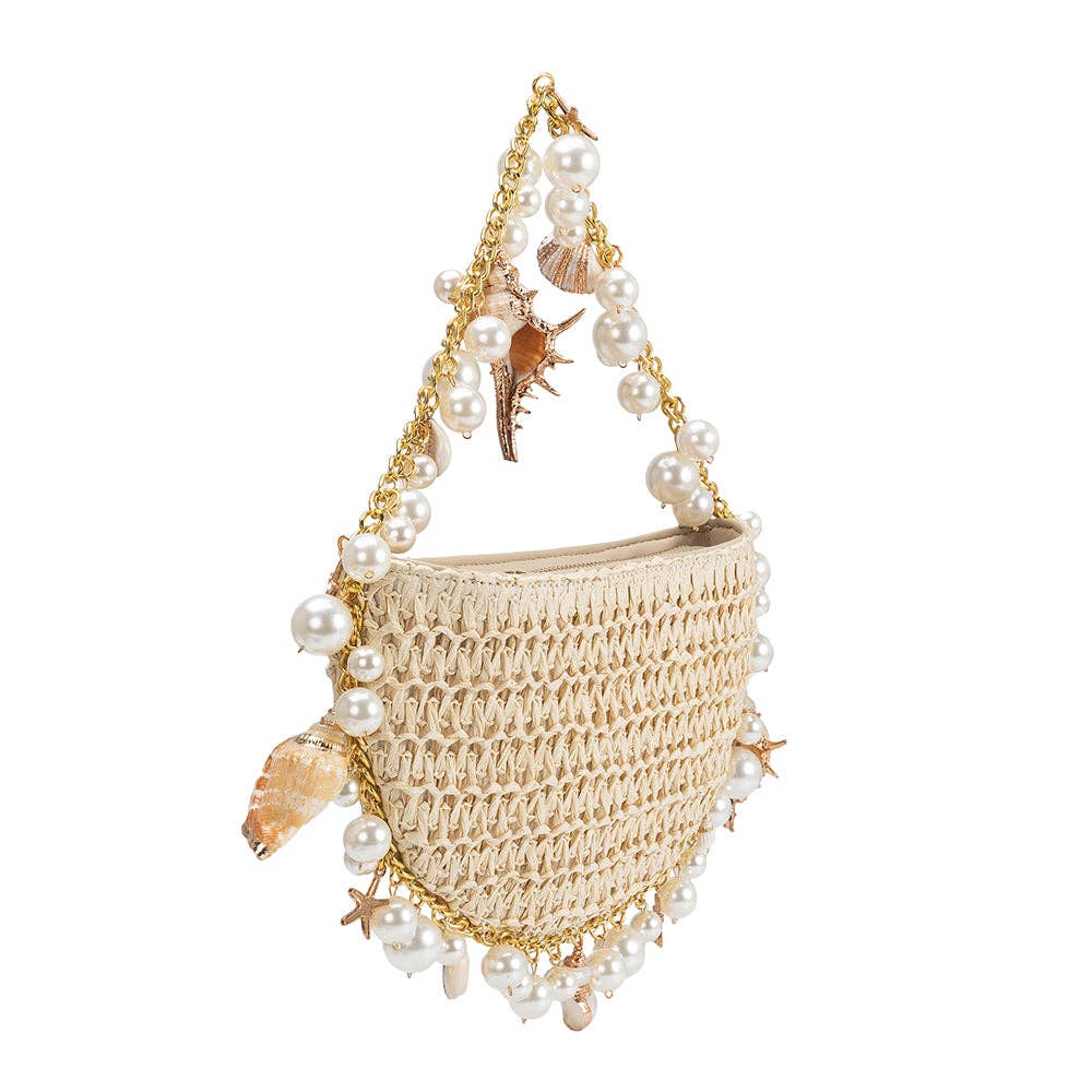 Isla Natural Small Shells Top Handle