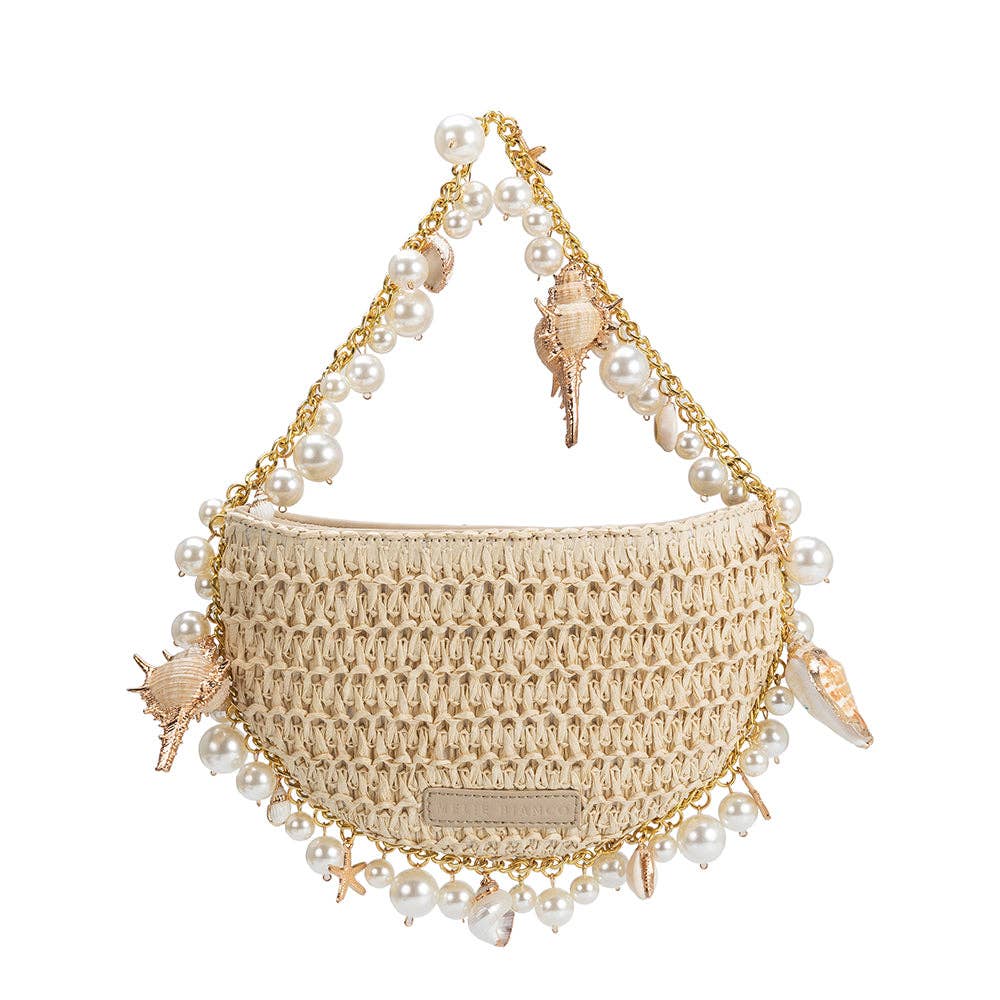 Isla Natural Small Shells Top Handle