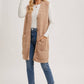 Teddy Knit Long Ling Vest