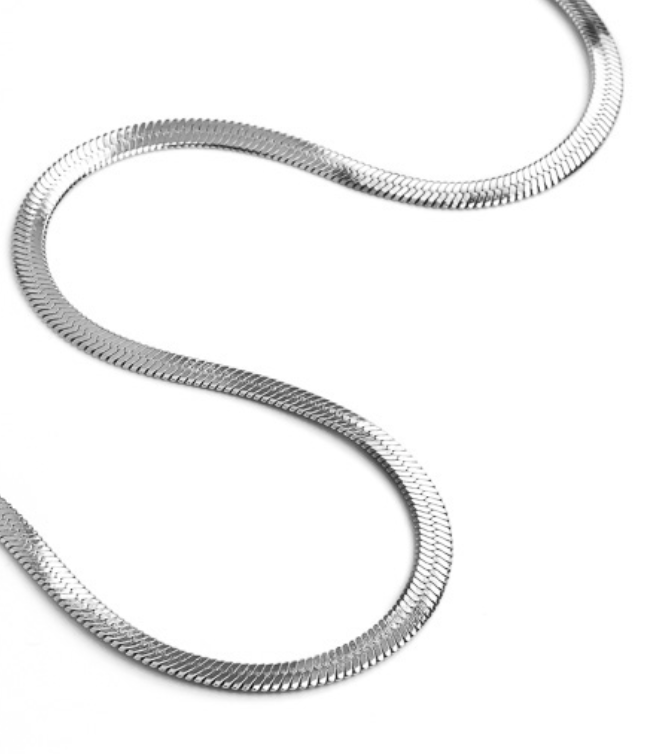 Herringbone Stainless Steel Necklace