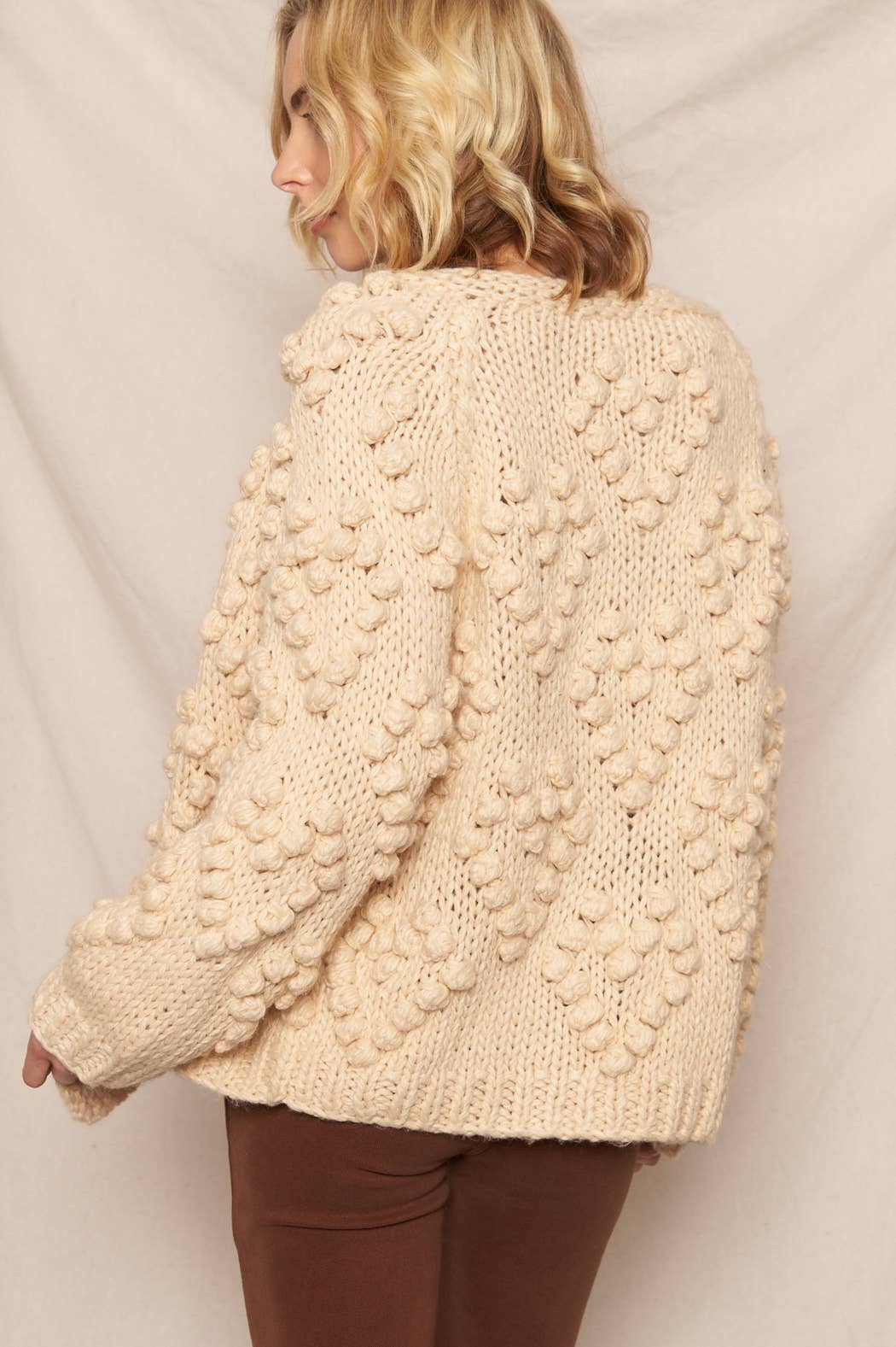 Pom Pom Sweater Cardigan