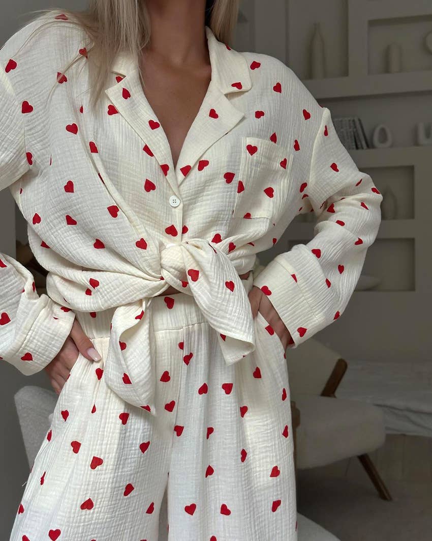 Valentine's Day Love Pants Pajama Set