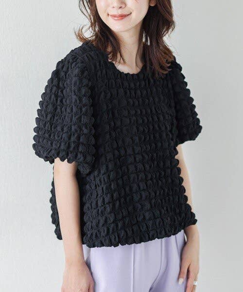 Bubble Blouse with Puff Sleeves