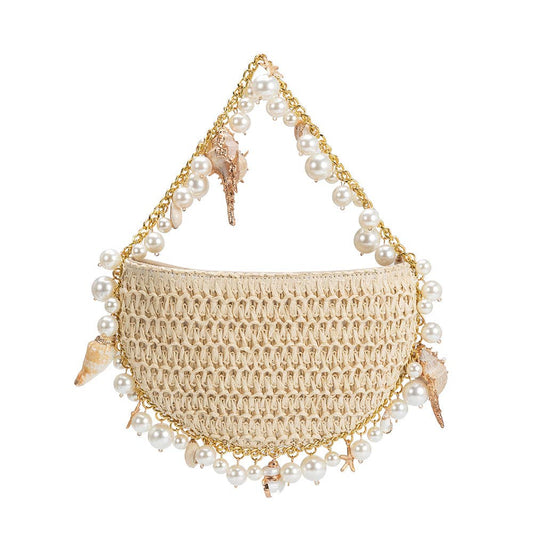 Isla Natural Small Shells Top Handle