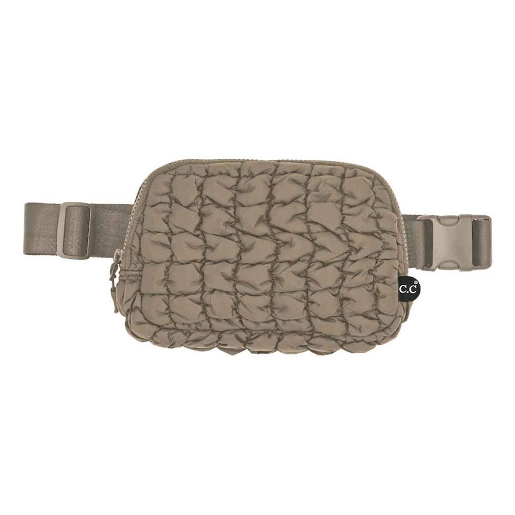 Quilted Puffer Fanny Pack Belt Bag