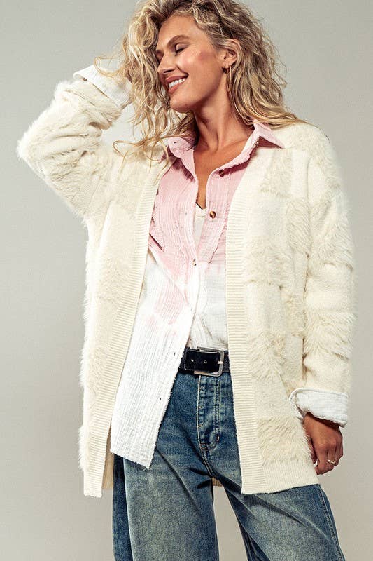 Walking on Fur Open Cardigan