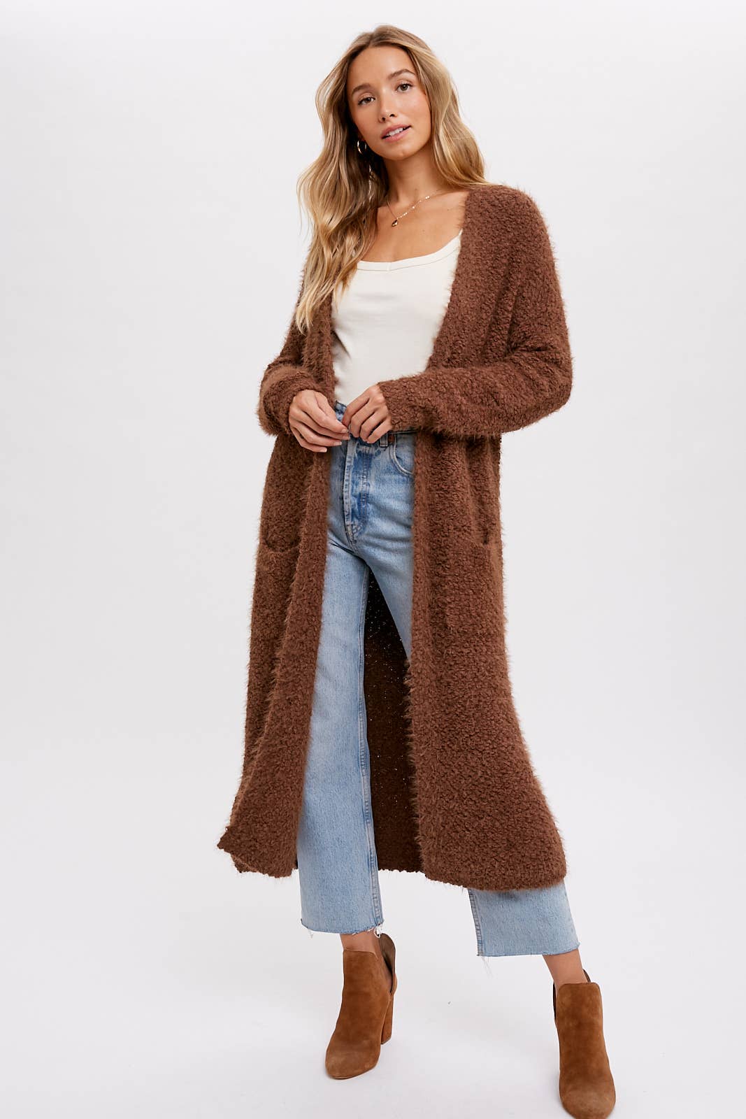 Boucle Long Line Cardigan – GinnyMae Vintage