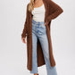 Boucle Long Line Cardigan