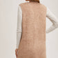 Teddy Knit Long Ling Vest