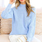 Mock Neck Long Sleeve Sweater