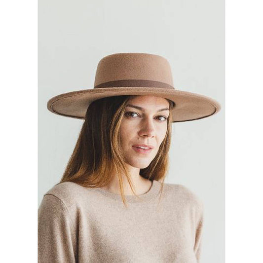 Structured Wide Brim Vegan Felt Hat