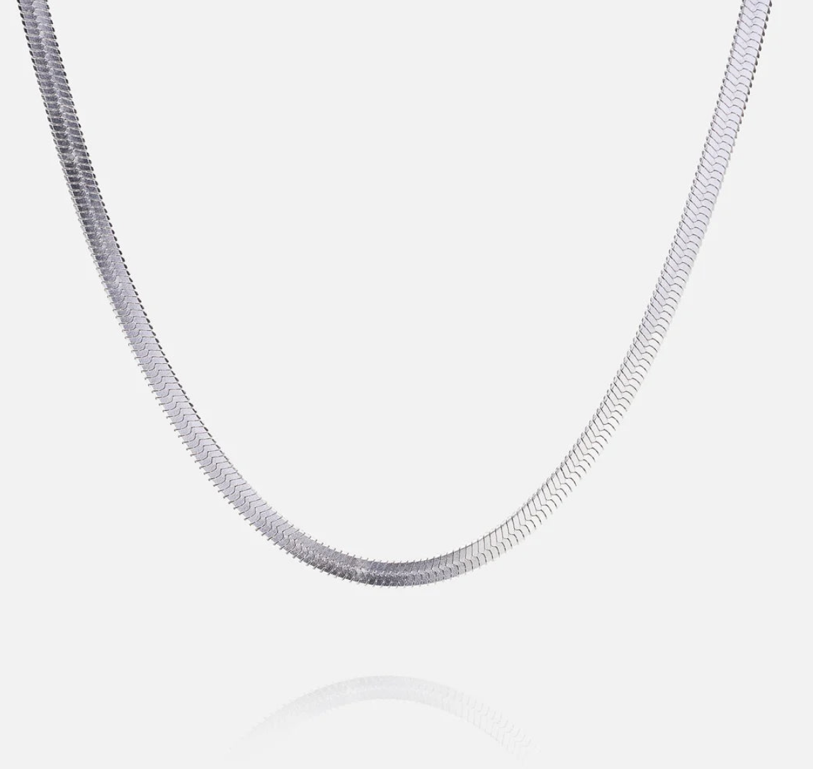 Herringbone Stainless Steel Necklace