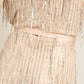 Sequin Fringe Mini Dress with Belt