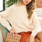 Mock Neck Long Sleeve Sweater